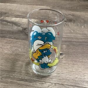 Smurfs Smurfette Drinking Glass Vintage 1982
